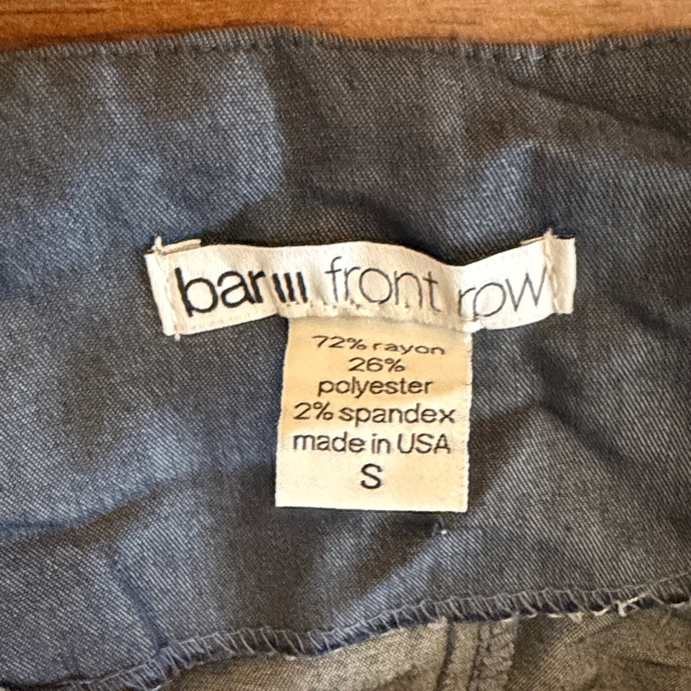 Bar III Dark Blue Paperbag Tie-Waist Pencil Skirt - Picture 5 of 6